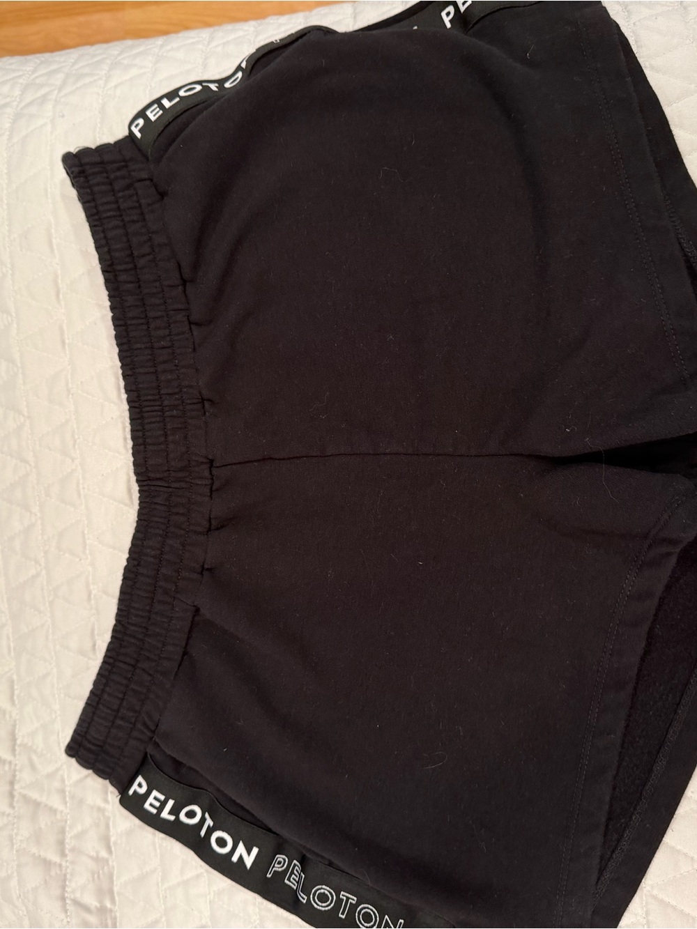 Peloton Black Cozy Fleece Shorts